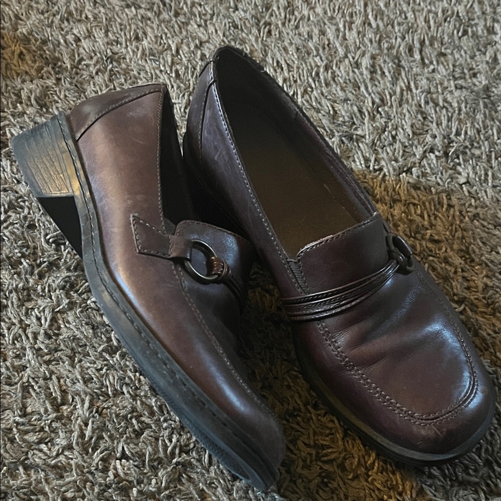 Clarks Dark Brown Leather Loafers